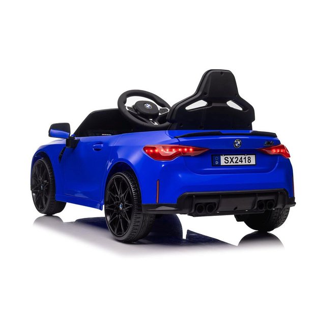 Vienvietis elektromobilis vaikams BMW M4, mėlynas lakuotas