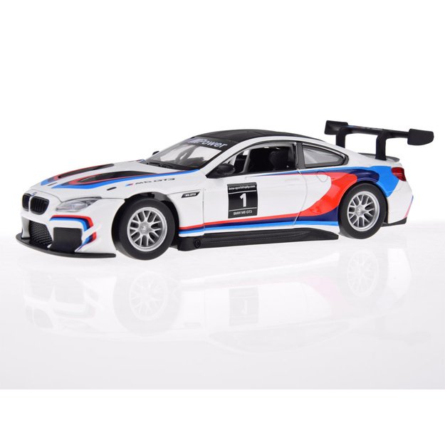 Metalinis BMW M6 GT3 automobilis su garso ir šviesos efektais 