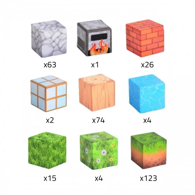 Magnetinių statybinių blokų rinkinys vaikams „World of Blocks“ 108 vnt., WOOPIE 6