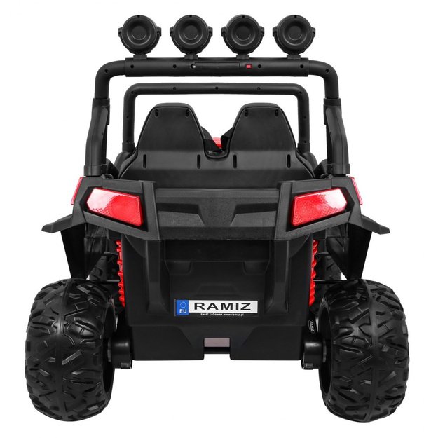 Dvivietis elektromobilis 4x4 bagis Grand Buggy, raudonas