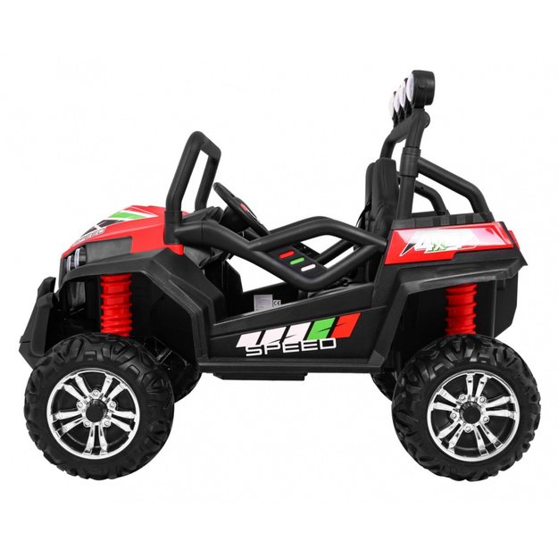 Dvivietis elektromobilis 4x4 bagis Grand Buggy, raudonas