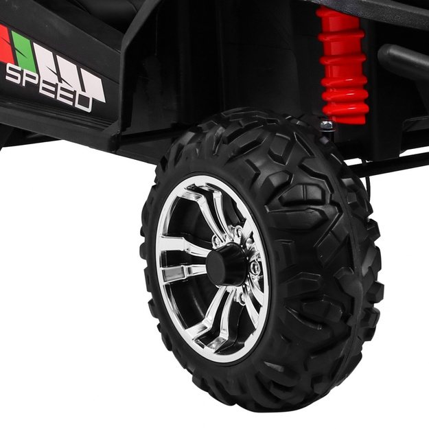 Dvivietis elektromobilis 4x4 bagis Grand Buggy, raudonas