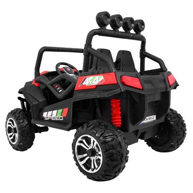 Dvivietis elektromobilis 4x4 bagis Grand Buggy, raudonas