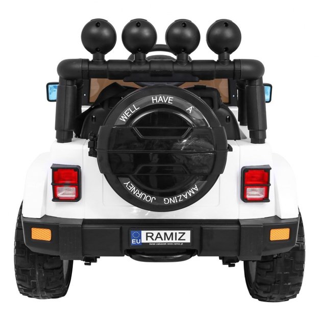 Vienvietis elektromobilis vaikams Full Time 4WD, baltas