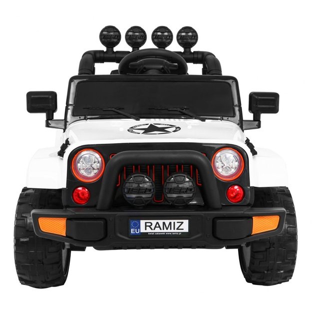 Vienvietis elektromobilis vaikams Full Time 4WD, baltas