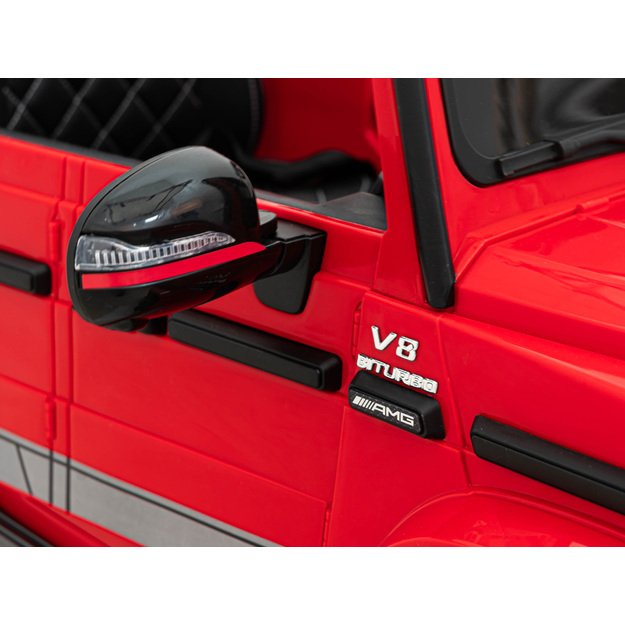 Vienvietis elektrinis džipas vaikams Mercedes AMG G63, raudonas