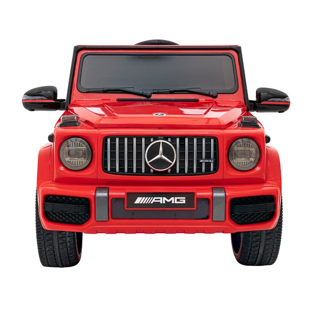 Vienvietis elektrinis džipas vaikams Mercedes AMG G63, raudonas