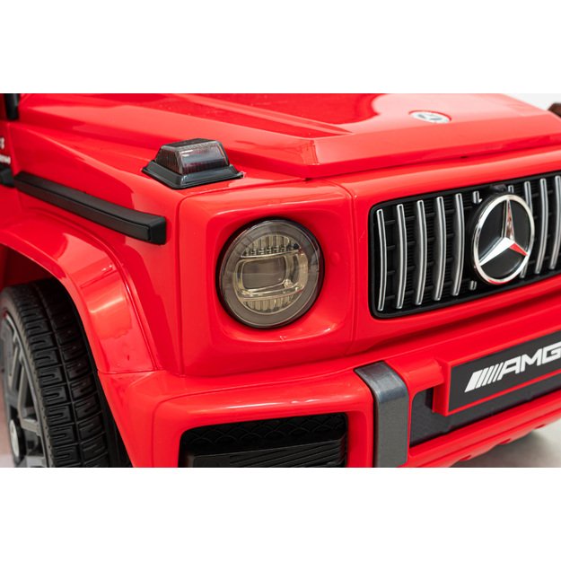 Vienvietis elektrinis džipas vaikams Mercedes AMG G63, raudonas
