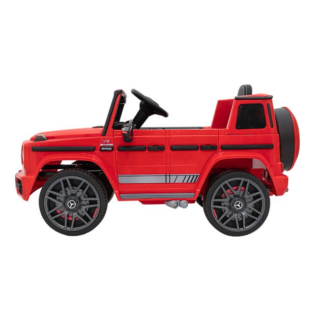 Vienvietis elektrinis džipas vaikams Mercedes AMG G63, raudonas