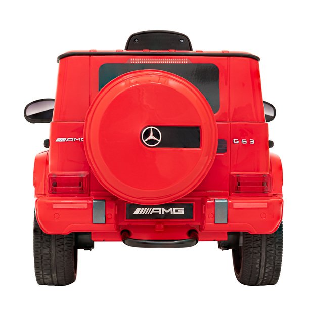 Vienvietis elektrinis džipas vaikams Mercedes AMG G63, raudonas