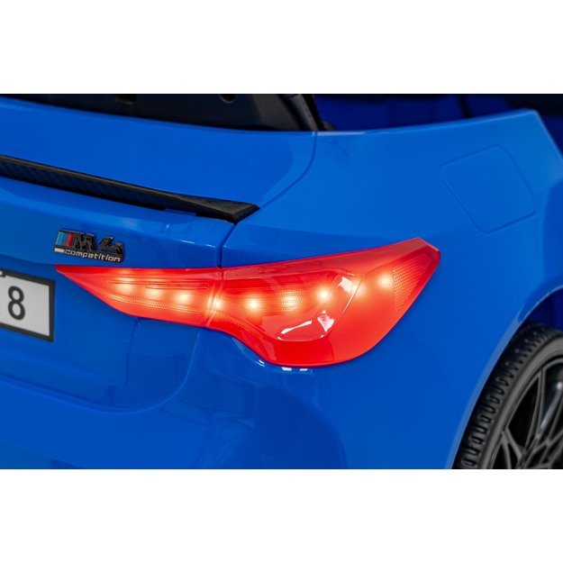Vaikiškas vienvietis elektromobilis BMW M4, mėlynas