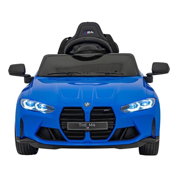 Vaikiškas vienvietis elektromobilis BMW M4, mėlynas