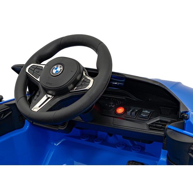 Vaikiškas vienvietis elektromobilis BMW M4, mėlynas