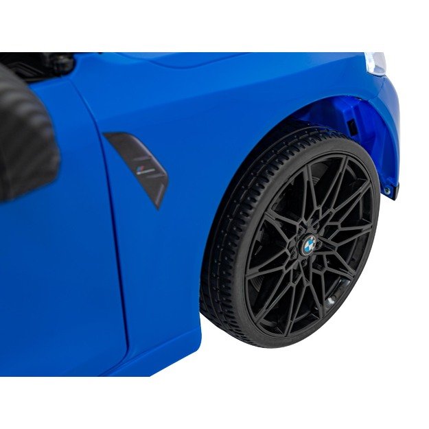 Vaikiškas vienvietis elektromobilis BMW M4, mėlynas