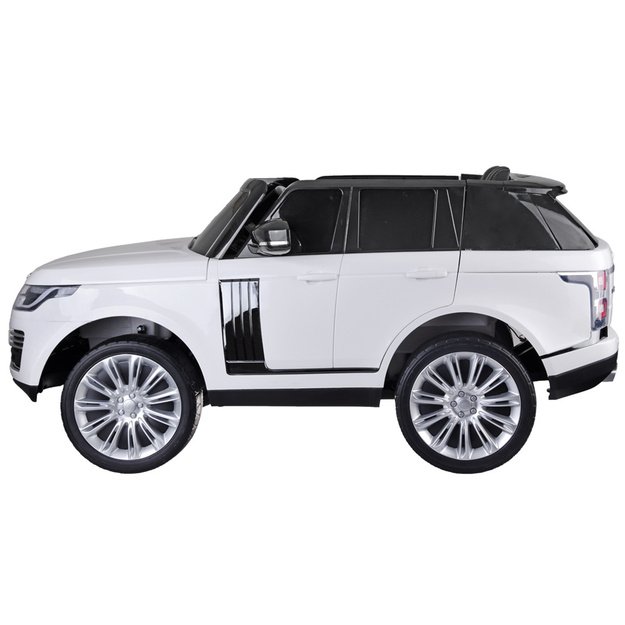 Dvivietis elektromobilis vaikams Range rover, baltas