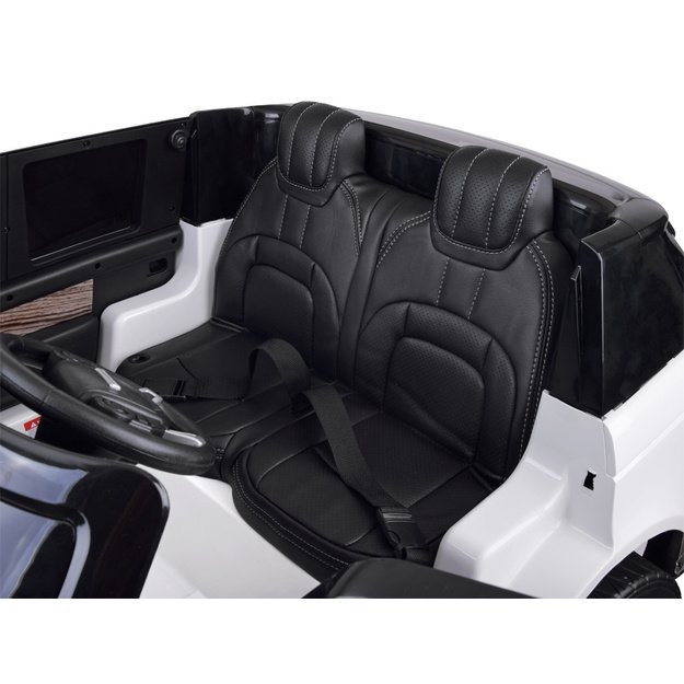 Dvivietis elektromobilis vaikams Range rover, baltas