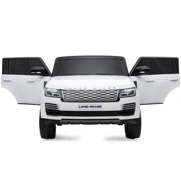 Dvivietis elektromobilis vaikams Range rover, baltas