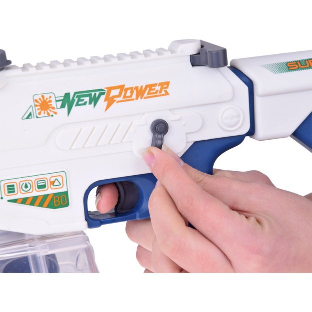 Elektrinis vandens pistoletas šautuvas vaikams, baltas