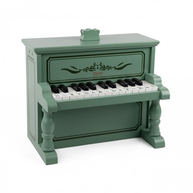 Vaikiškas vintažinis pianinas, žalias, CLASSIC WORLD