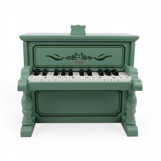 Vaikiškas vintažinis pianinas, žalias, CLASSIC WORLD