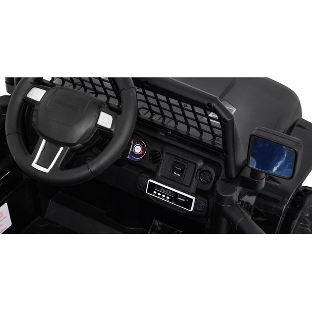 Vienvietis elektrinis džipas vaikams Jeep Dark Night, juodas