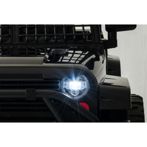 Vienvietis elektrinis džipas vaikams Jeep Dark Night, juodas