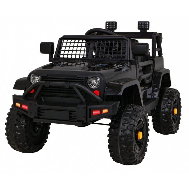 Vienvietis elektrinis džipas vaikams Jeep Dark Night, juodas