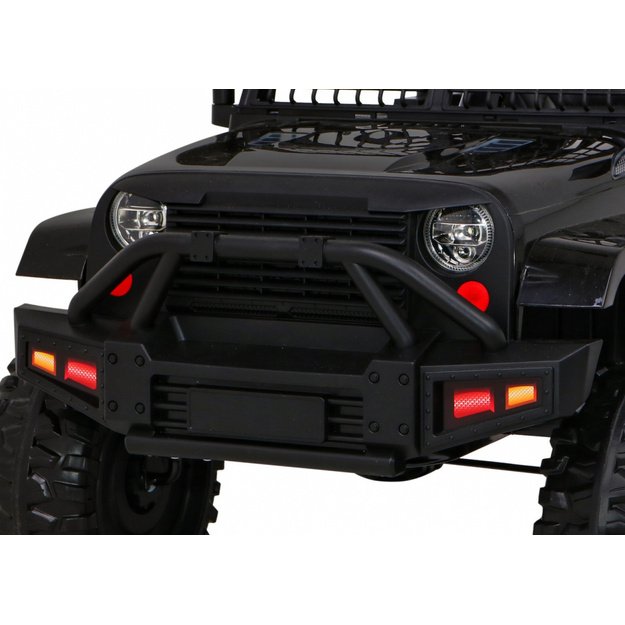 Vienvietis elektrinis džipas vaikams Jeep Dark Night, juodas