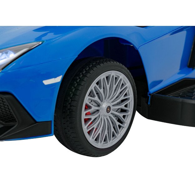 Paspiriama mašinėlė - stumdukas Lamborghini Aventador SV  vaikams, mėlyna