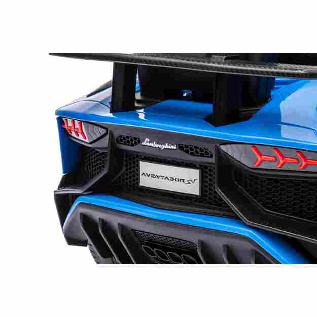 Paspiriama mašinėlė - stumdukas Lamborghini Aventador SV  vaikams, mėlyna