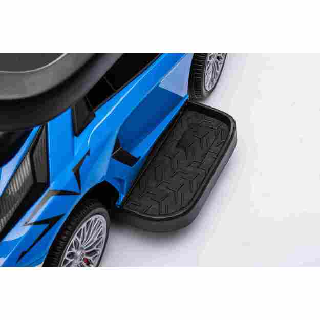 Paspiriama mašinėlė - stumdukas Lamborghini Aventador SV  vaikams, mėlyna