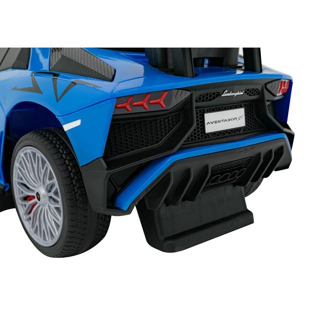 Paspiriama mašinėlė - stumdukas Lamborghini Aventador SV  vaikams, mėlyna