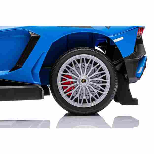 Paspiriama mašinėlė - stumdukas Lamborghini Aventador SV  vaikams, mėlyna