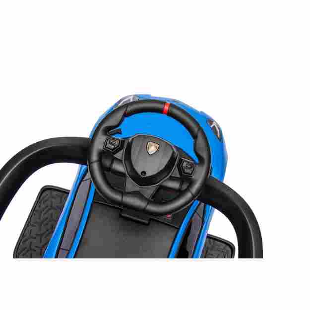 Paspiriama mašinėlė - stumdukas Lamborghini Aventador SV  vaikams, mėlyna
