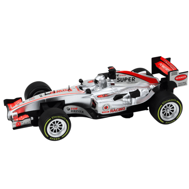 Žaislinis sportinis F1 automobilis 1:9, sidabrinis 4