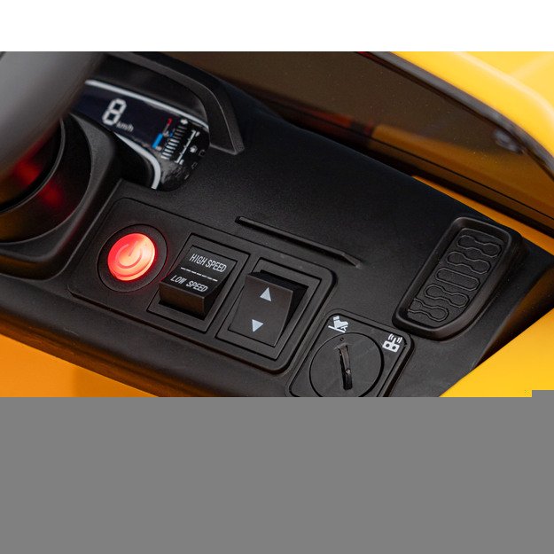 Vienvietis elektrinis džipas vaikams Ford Ranger LIFT, geltonas