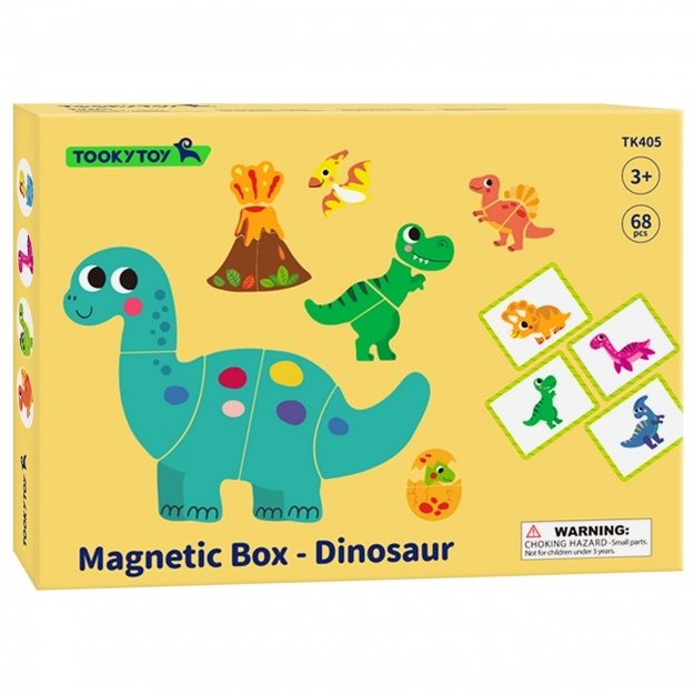 Magnetinė dėlionė, dinozaurai, TOOKY TOY 9