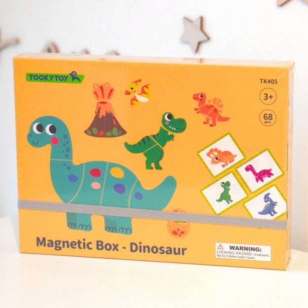 Magnetinė dėlionė, dinozaurai, TOOKY TOY 8