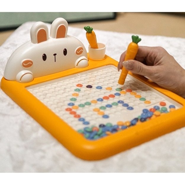 Magnetinė Montessori piešimo lenta, zuikis, WOOPIE  14