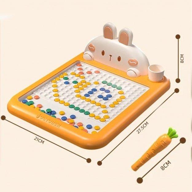 Magnetinė Montessori piešimo lenta, zuikis, WOOPIE  10