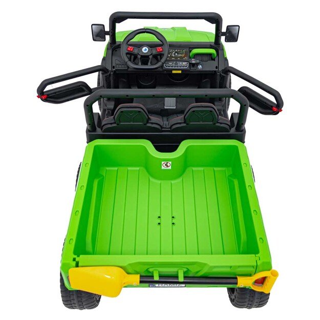 Dvivietis elektromobilis Farmer Truck Speed 900, žalias
