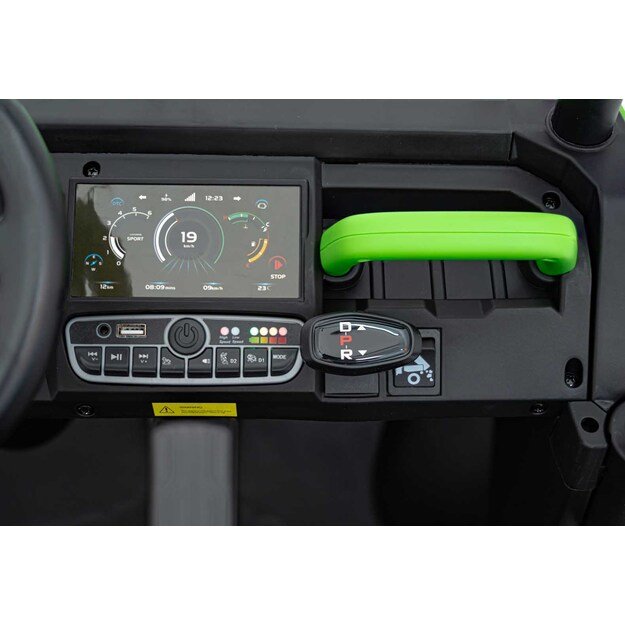Dvivietis elektromobilis Farmer Truck Speed 900, žalias