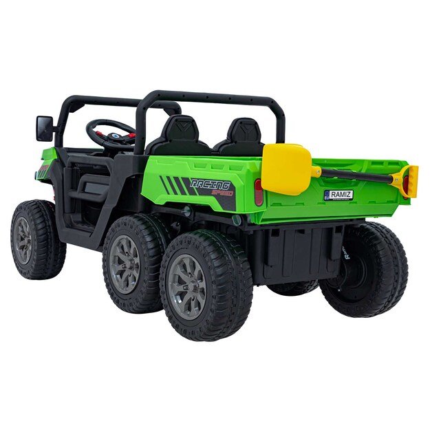 Dvivietis elektromobilis Farmer Truck Speed 900, žalias