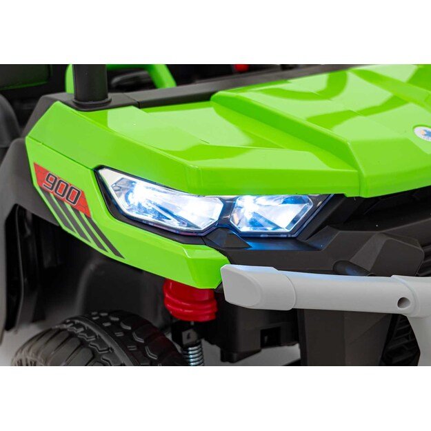 Dvivietis elektromobilis Farmer Truck Speed 900, žalias