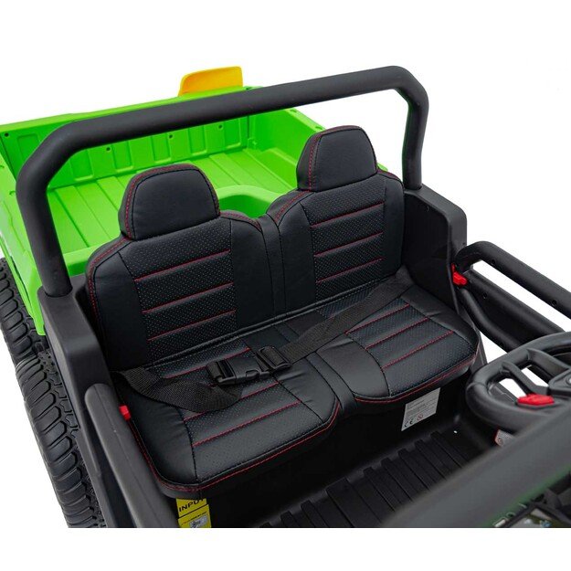Dvivietis elektromobilis Farmer Truck Speed 900, žalias