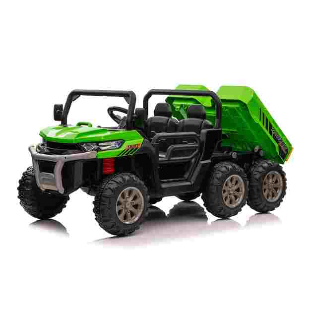 Dvivietis elektromobilis Farmer Truck Speed 900, žalias