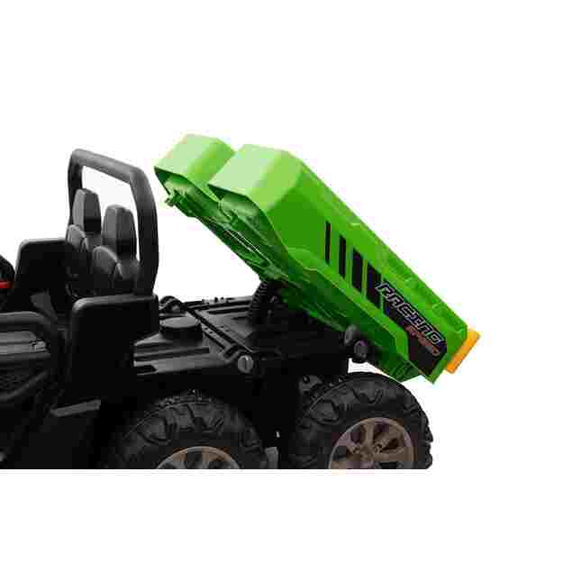 Dvivietis elektromobilis Farmer Truck Speed 900, žalias