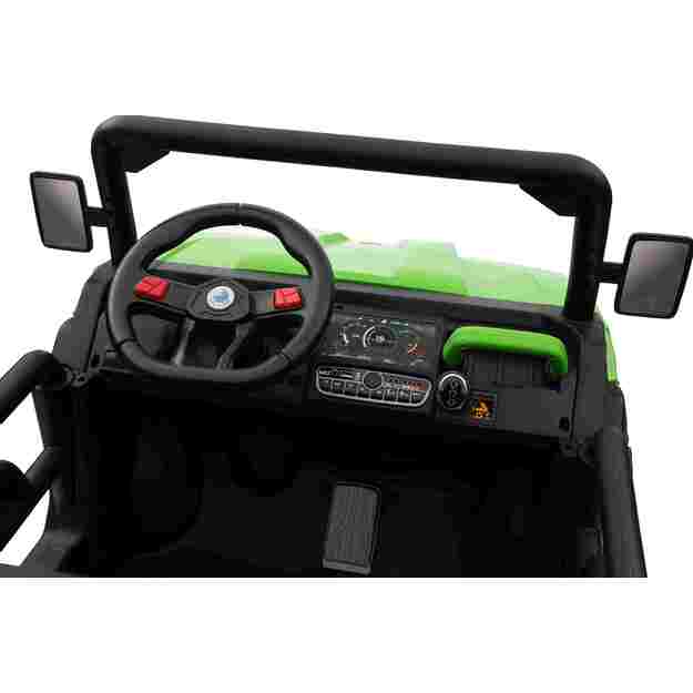 Dvivietis elektromobilis Farmer Truck Speed 900, žalias
