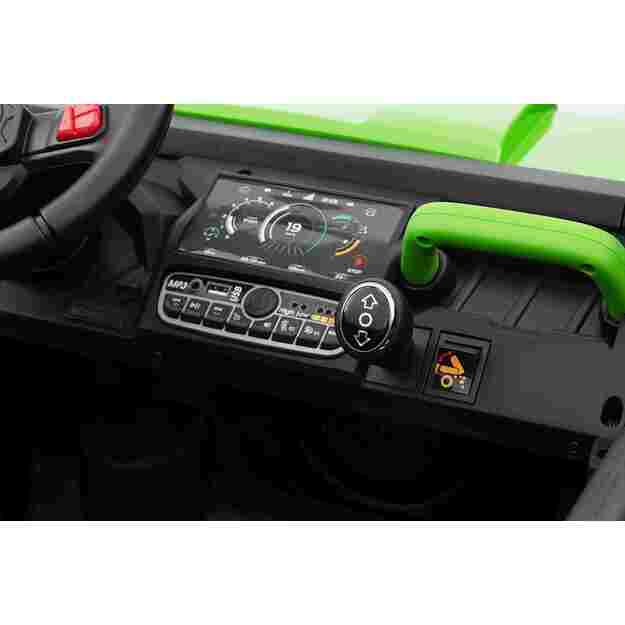 Dvivietis elektromobilis Farmer Truck Speed 900, žalias