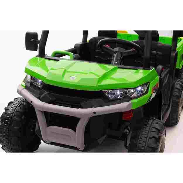 Dvivietis elektromobilis Farmer Truck Speed 900, žalias